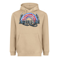 Mushroom American rainbow Heavyweight Hoodie - NancyCooperArtShop