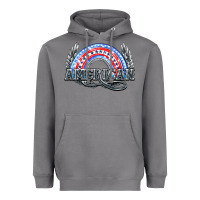 Storm American rainbow Heavyweight Hoodie - NancyCooperArtShop