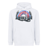 White American rainbow Heavyweight Hoodie - NancyCooperArtShop