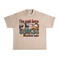 French Oak i'm just here for the snacks #baseball sister Urban Heavy Tee - Zillion Design Studio