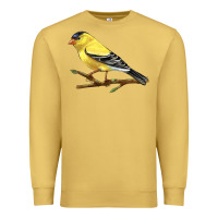 Antique Gold American Goldfinch Premium Sweatshirt - LillyAllenDesigns