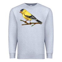 Heather Grey American Goldfinch Premium Sweatshirt - LillyAllenDesigns