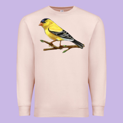 American Goldfinch Premium Sweatshirt Designed By Lillyallendesigns