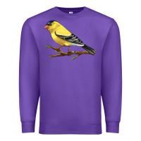 Purple American Goldfinch Premium Sweatshirt - LillyAllenDesigns