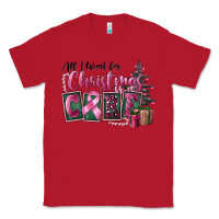 Red all i want for christmas is cure Classic Tee - FaDigitalArtStudio