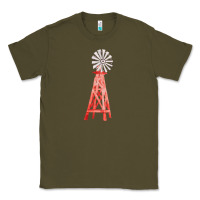 Army Green windmill fa element Classic Tee - FaDigitalArtStudio