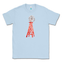Dusty Blue windmill fa element Classic Tee - FaDigitalArtStudio