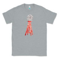 Heather Grey windmill fa element Classic Tee - FaDigitalArtStudio