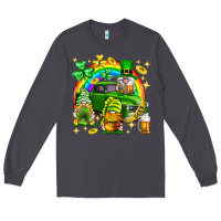 Smoke St. Patrick's Day gnomies truck Long Sleeve Tee - Neo Western