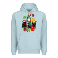 Blue Mist ho ho ho meow Premium Hoodie - MaliasSmallBusiness