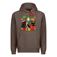 Coffee ho ho ho meow Premium Hoodie - MaliasSmallBusiness