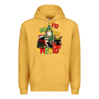 Mustard ho ho ho meow Premium Hoodie - MaliasSmallBusiness