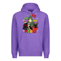 Purple ho ho ho meow Premium Hoodie - MaliasSmallBusiness