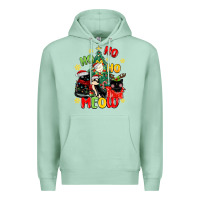 Seafoam ho ho ho meow Premium Hoodie - MaliasSmallBusiness