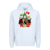 White ho ho ho meow Premium Hoodie - MaliasSmallBusiness