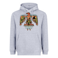 Heather Grey desert thunderbird Heavyweight Hoodie - BarkalooDesign