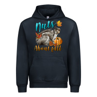 Navy Nuts About Fall Squirrel Urban Hoodie - LillyAllenDesigns