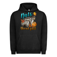 Pigment Black Nuts About Fall Squirrel Urban Hoodie - LillyAllenDesigns