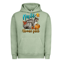 Pigment Oil Green Nuts About Fall Squirrel Urban Hoodie - LillyAllenDesigns
