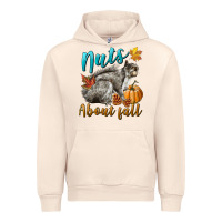 Sandshell Nuts About Fall Squirrel Urban Hoodie - LillyAllenDesigns