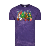 Cloud Purple christmas trees with baseball Vintage Tee - Zillion Design Studio
