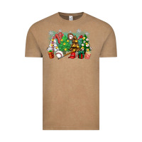 Vintage Coffee christmas trees with baseball Vintage Tee - Zillion Design Studio