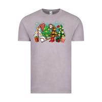 Vintage Zinc christmas trees with baseball Vintage Tee - Zillion Design Studio