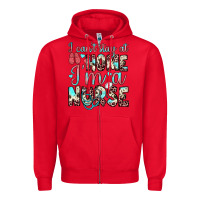 Red i can’t stay at home i’m a nurse Zipper Hoodie - JahusDesignShop