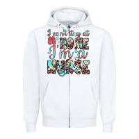 White i can’t stay at home i’m a nurse Zipper Hoodie - JahusDesignShop