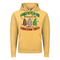 Vintage Mustard farm fresh christmas trees Vintage Hoodie - MaliasSmallBusiness