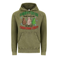 Vintage Olive farm fresh christmas trees Vintage Hoodie - MaliasSmallBusiness