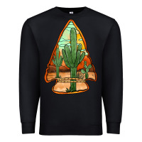 Black desert cactus arrowhead Premium Sweatshirt - Jasminsmagicworld
