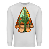 Dove Grey desert cactus arrowhead Premium Sweatshirt - Jasminsmagicworld