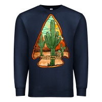Navy desert cactus arrowhead Premium Sweatshirt - Jasminsmagicworld