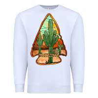 White desert cactus arrowhead Premium Sweatshirt - Jasminsmagicworld
