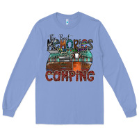 Colony Blue the best memories camping Long Sleeve Tee - SublimationCraftShop