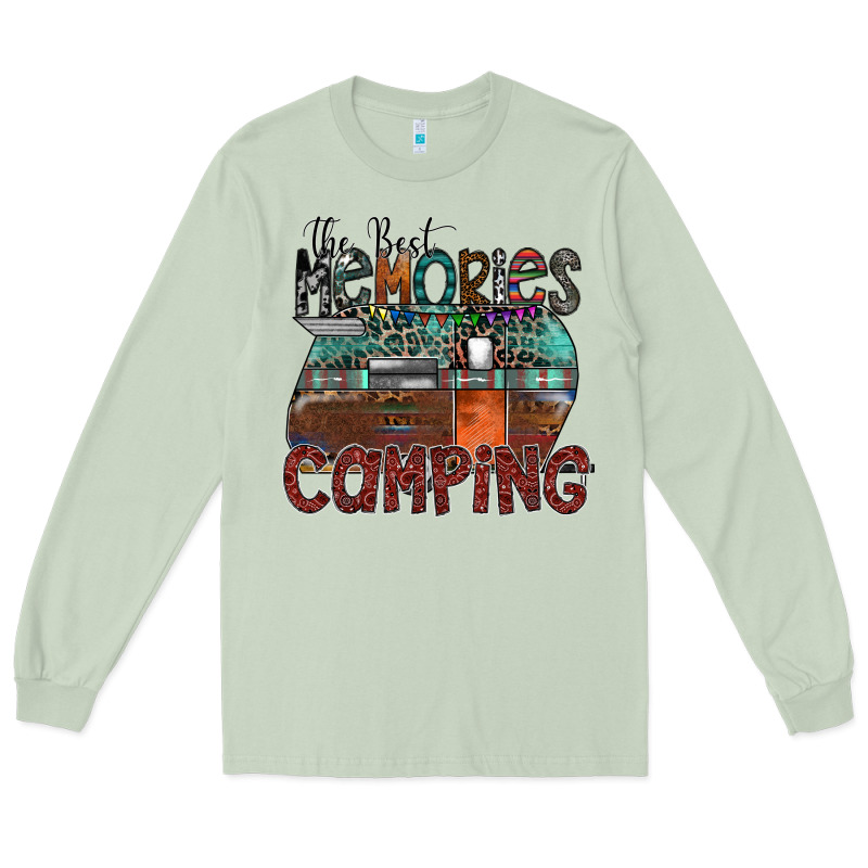 The Best Memories Camping Long Sleeve Tee by SublimationCraftShop | Teevron