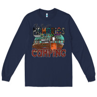 Navy the best memories camping Long Sleeve Tee - SublimationCraftShop