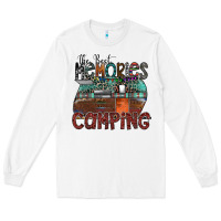 White the best memories camping Long Sleeve Tee - SublimationCraftShop