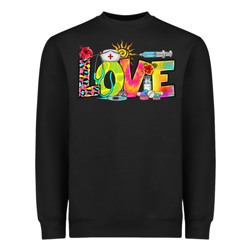 Love Nurse Summer Heavyweight Sweatshirt by RanaPortraitStore | Teevron