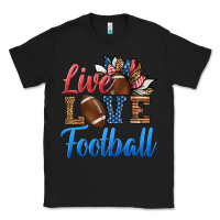 Black live love american football Classic Tee - HRA Design Shop