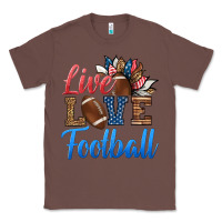 Chestnut live love american football Classic Tee - HRA Design Shop