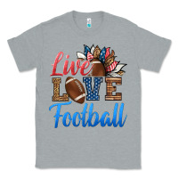 Heather Grey live love american football Classic Tee - HRA Design Shop
