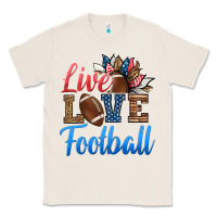 Natural live love american football Classic Tee - HRA Design Shop