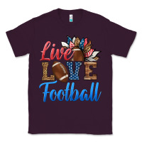 Plum live love american football Classic Tee - HRA Design Shop