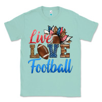 Seafoam live love american football Classic Tee - HRA Design Shop
