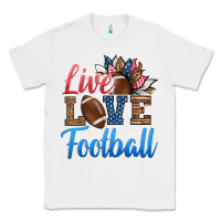 White live love american football Classic Tee - HRA Design Shop