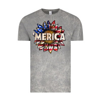 Cloud Rock merica with sunflower Vintage Tee - texasbilliewilder