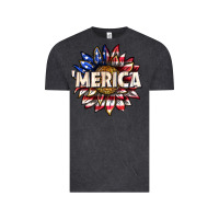 Vintage Black merica with sunflower Vintage Tee - texasbilliewilder
