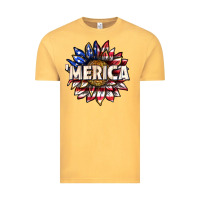 Vintage Mustard merica with sunflower Vintage Tee - texasbilliewilder
